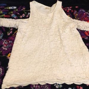 Hollister cold shoulder lace top